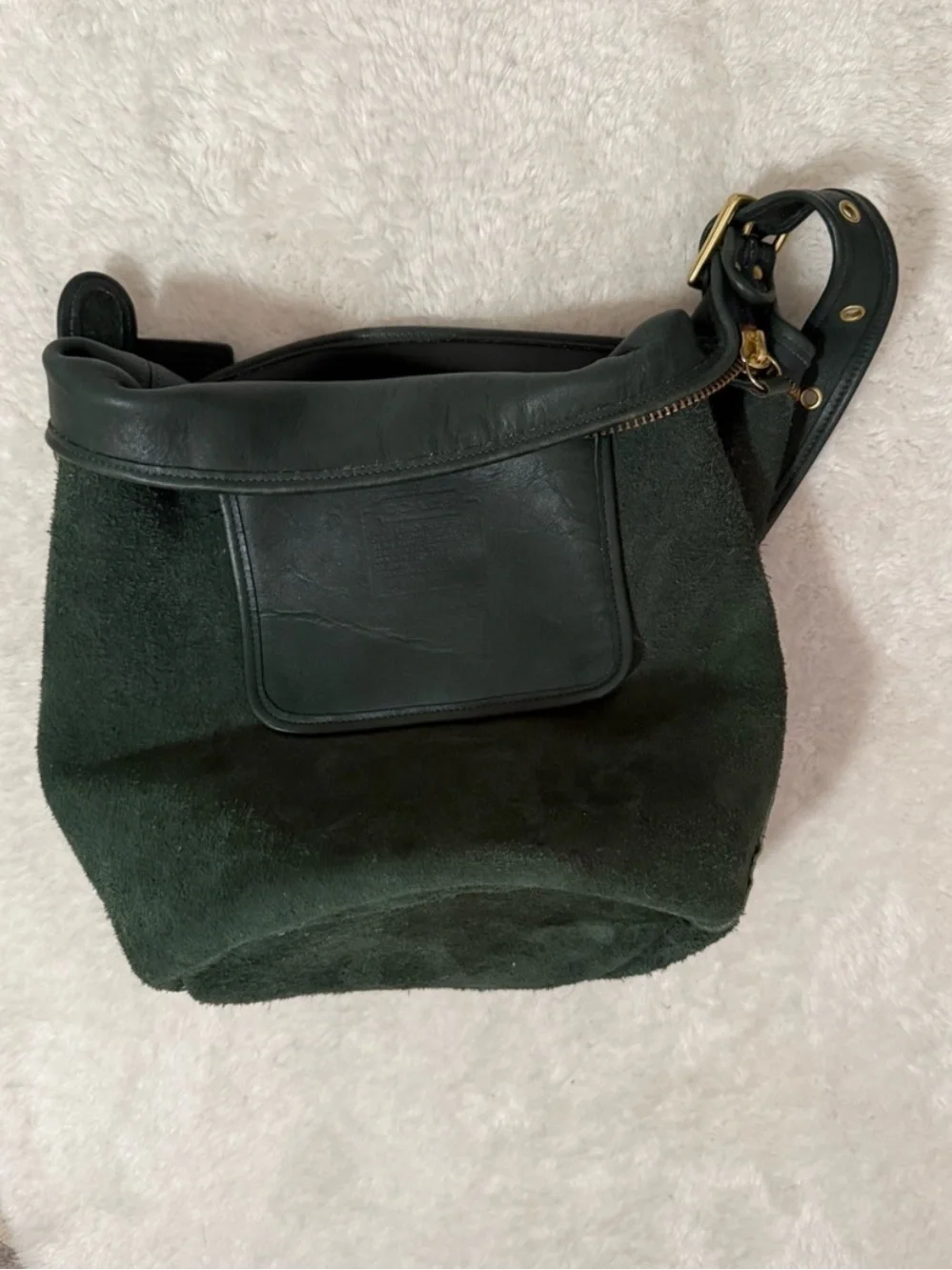 RARE! Vintage Coach Legacy XL Duffle, #9085 in BottleGreen, Mint Condition